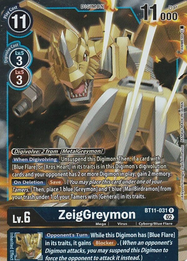 ZeigGreymon - Dimensional Phase (BT11)